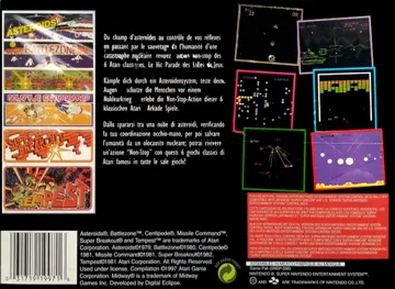 Arcade's Greatest Hits - The Atari Collection 1 (Europe) box cover back